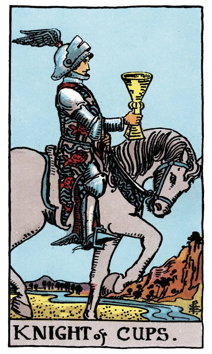 Knight of Cups — ผู้ลงมือถ้วย