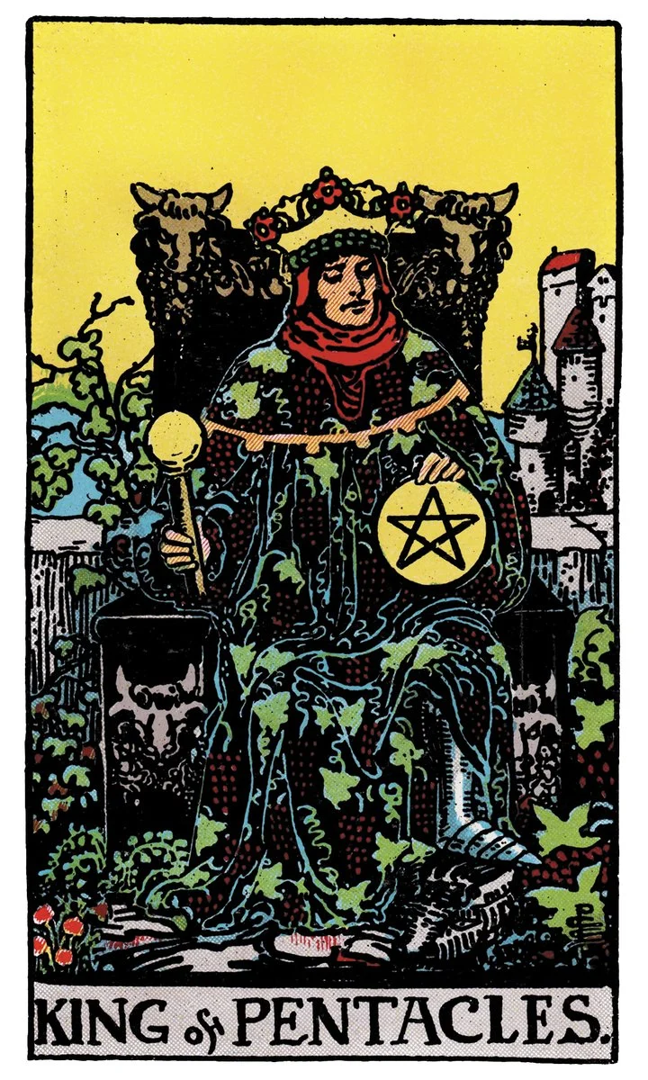 King of Pentacles — ผู้รับผิดชอบเหรียญ