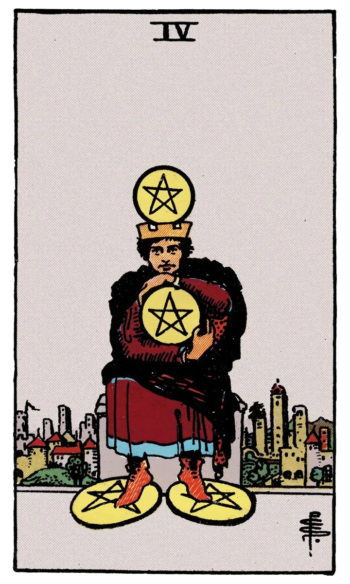 Four of Pentacles — สี่เหรียญ
