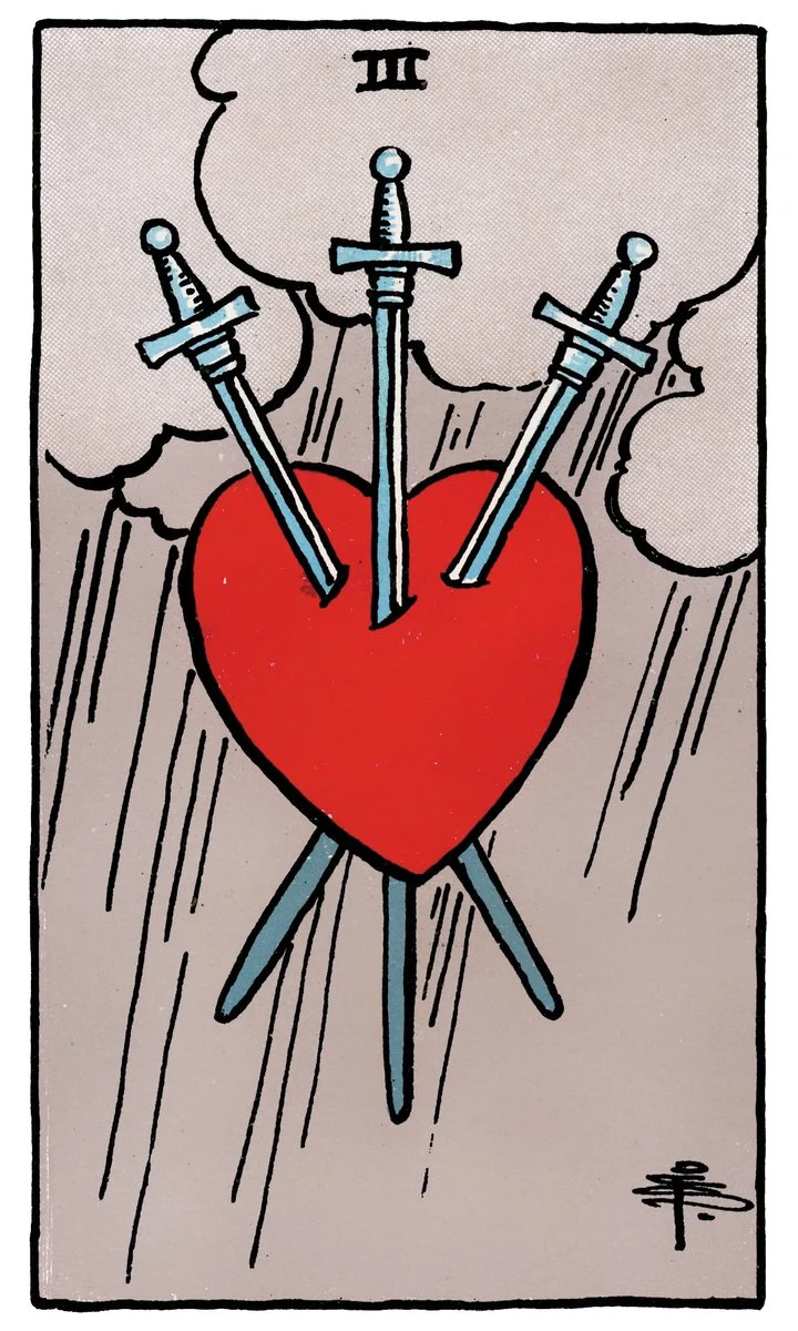 Three of Swords — สามดาบ