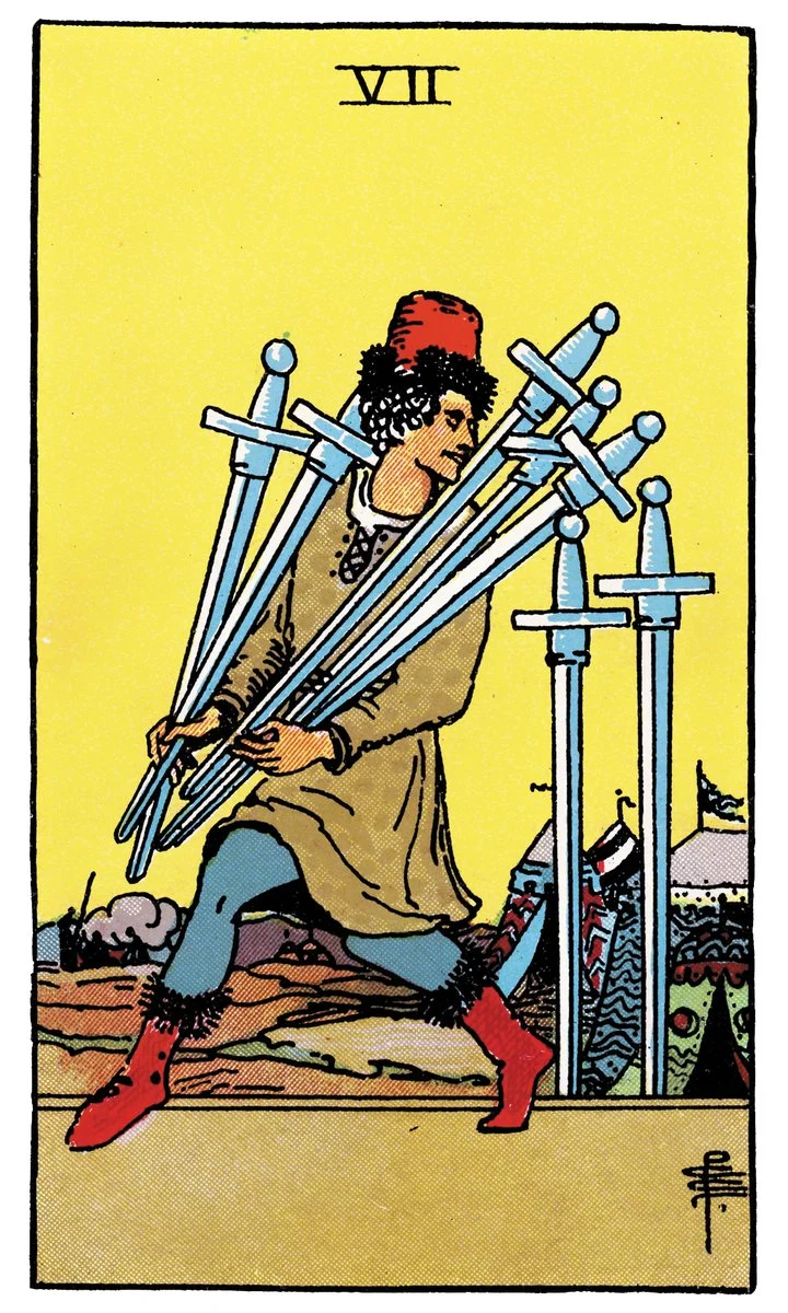 Seven of Swords — เจ็ดดาบ