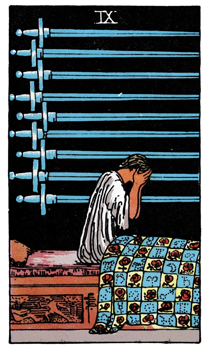 Nine of Swords — เก้าดาบ