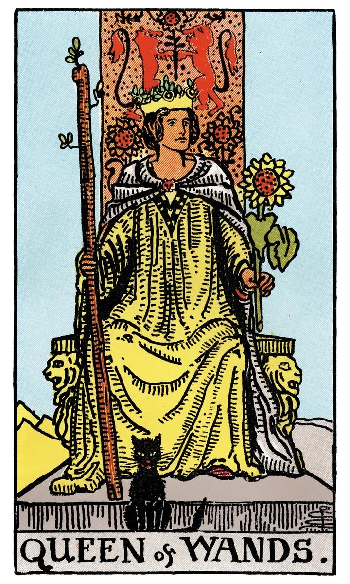 Queen of Wands — ผู้ดูแลไม้เท้า